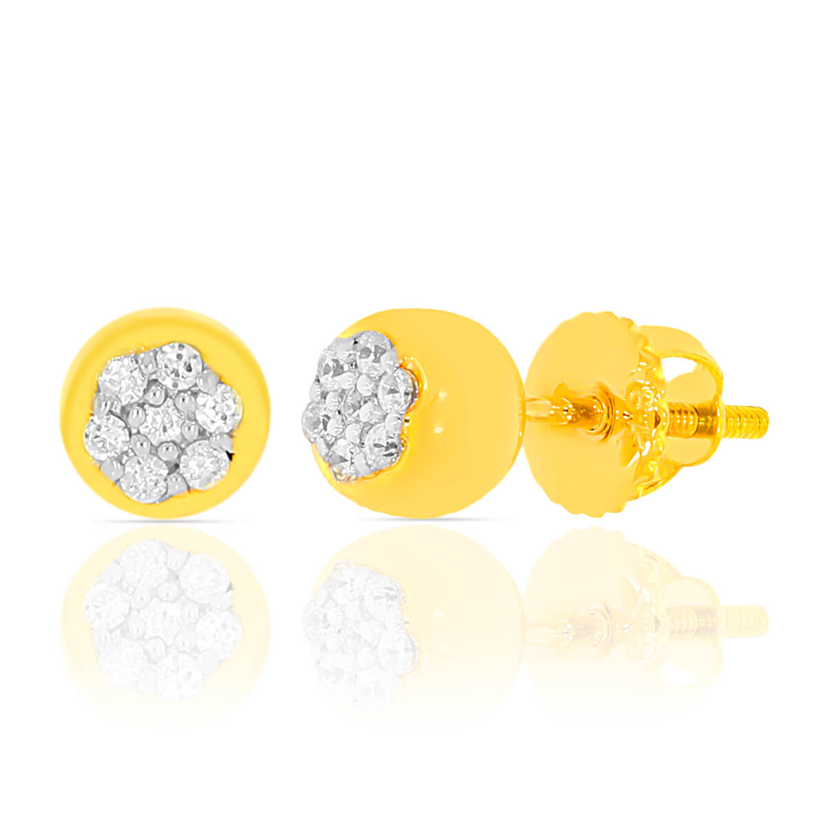 Dazzling Dreams 18KT Gold Earrings with Free Gold Coin