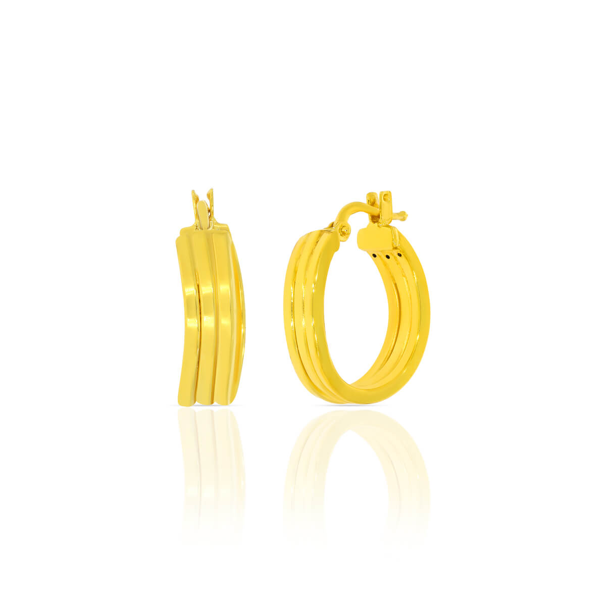 Gold Earring with Free Gold Coin