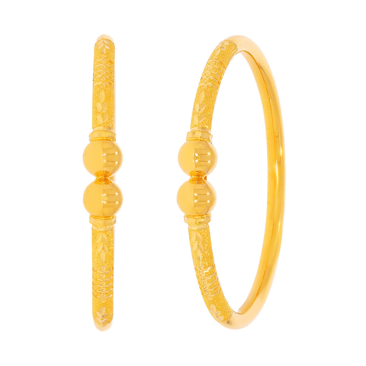 Stunning Royal Gold Bangle with Free Gold Coin