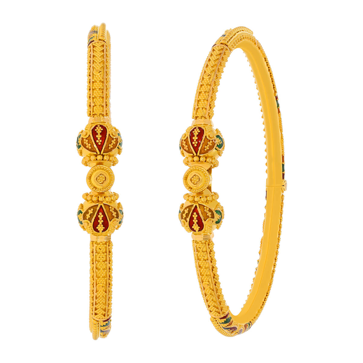 Leena Gold Bangle with Free Gold Coin