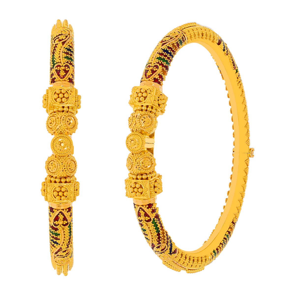 Idrisha Gold Bangle with Free Gold Coin