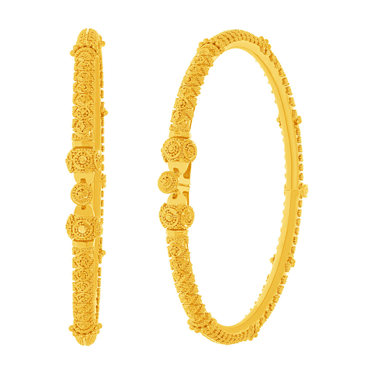 Arisha Gold Bangle with Free Gold Coin