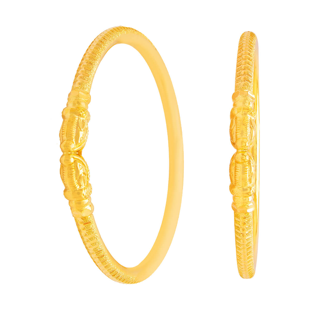 Hemanshika Gold Bangle with Free Gold Coin