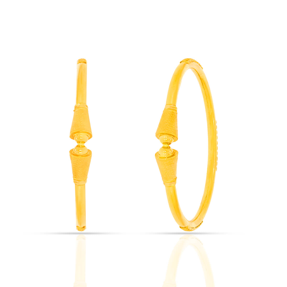 Golden Circle of Beauty Gold Bangles with Free Gold Coin