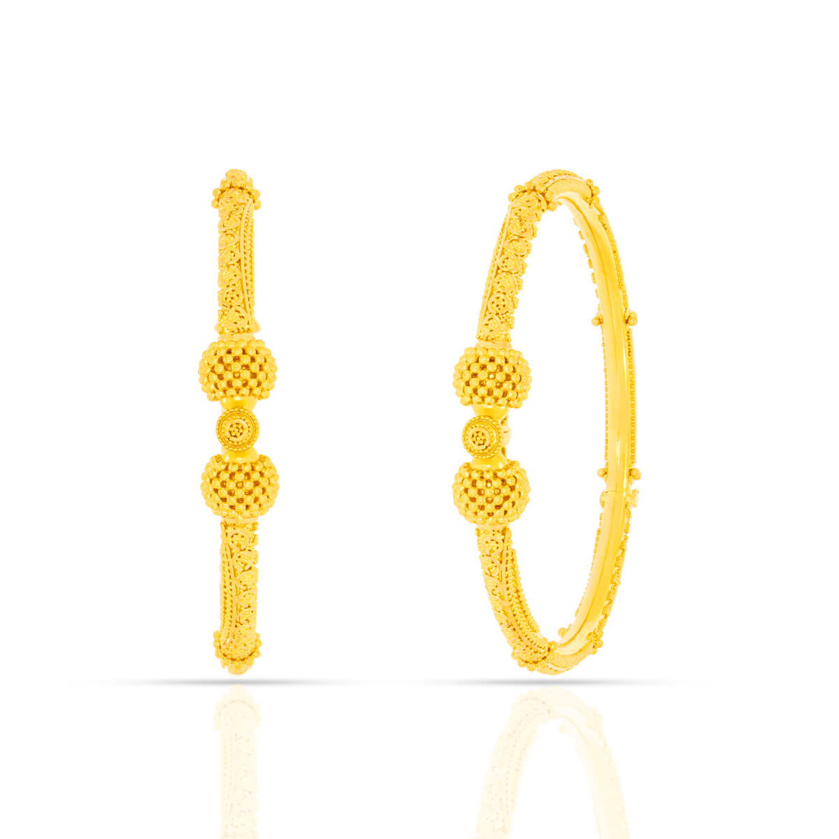 Celestial Gold Bangles with Free Gold Coin