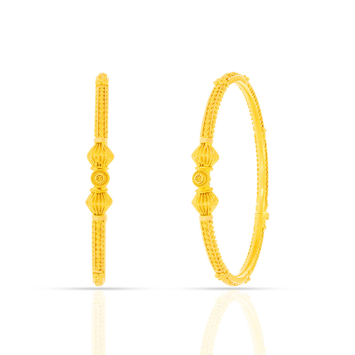 Golden Reverie Gold Bangles with Free Gold Coin