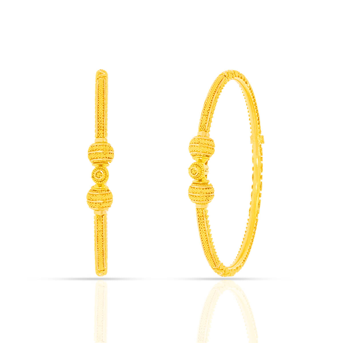 Golden Mirage Gold Bangles with Free Gold Coin