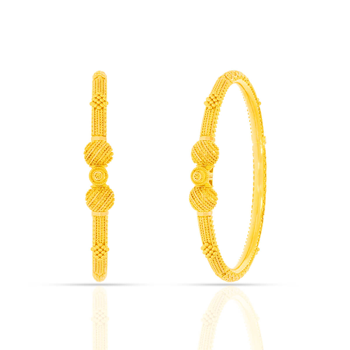 Spark of Radiance Gold Bangles with Free Gold Coin