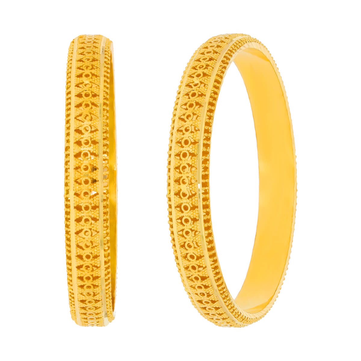 Royal Kangan Gold Bangle with Free Gold Coin