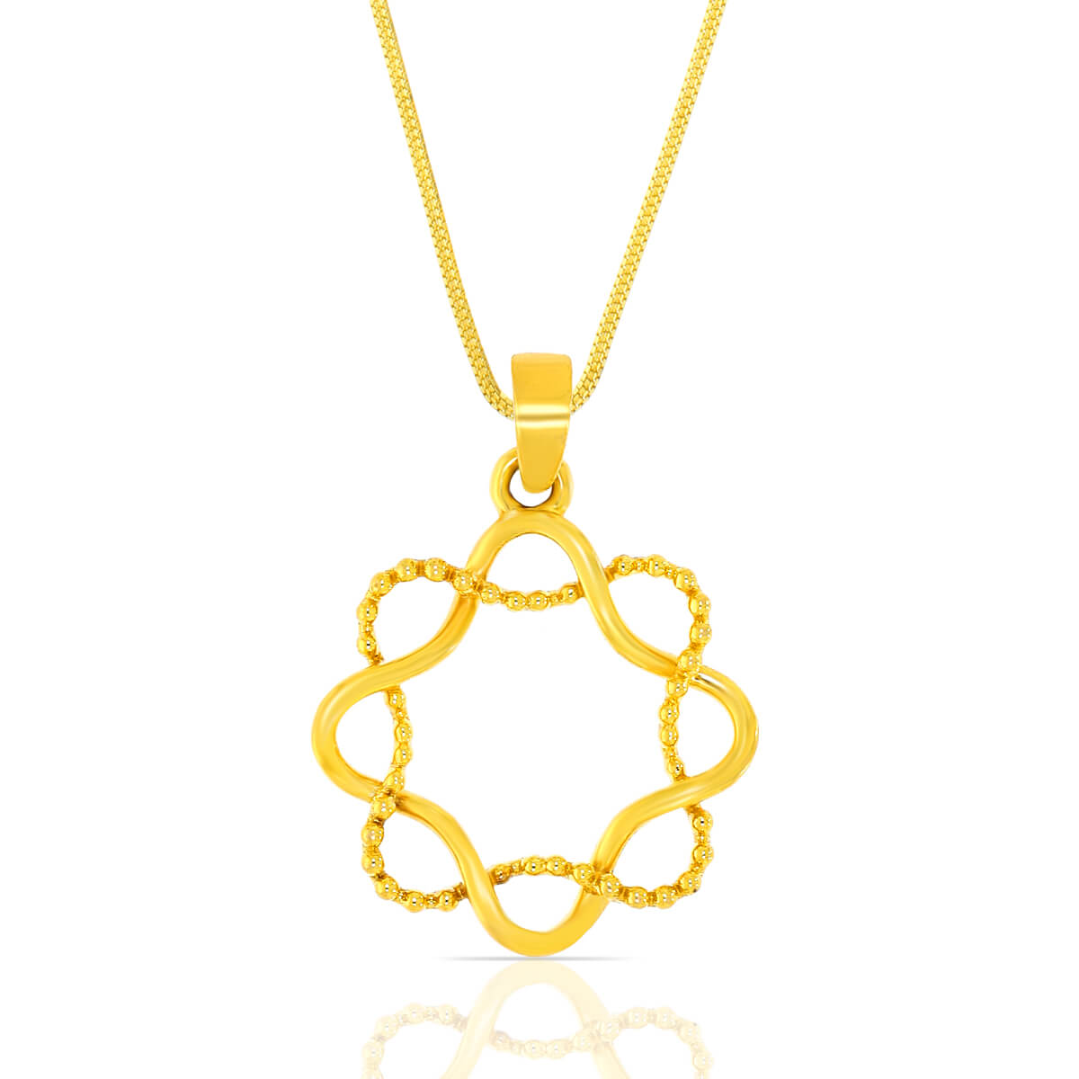 Charmed Elegance Gold Pendant with Free Gold Coin