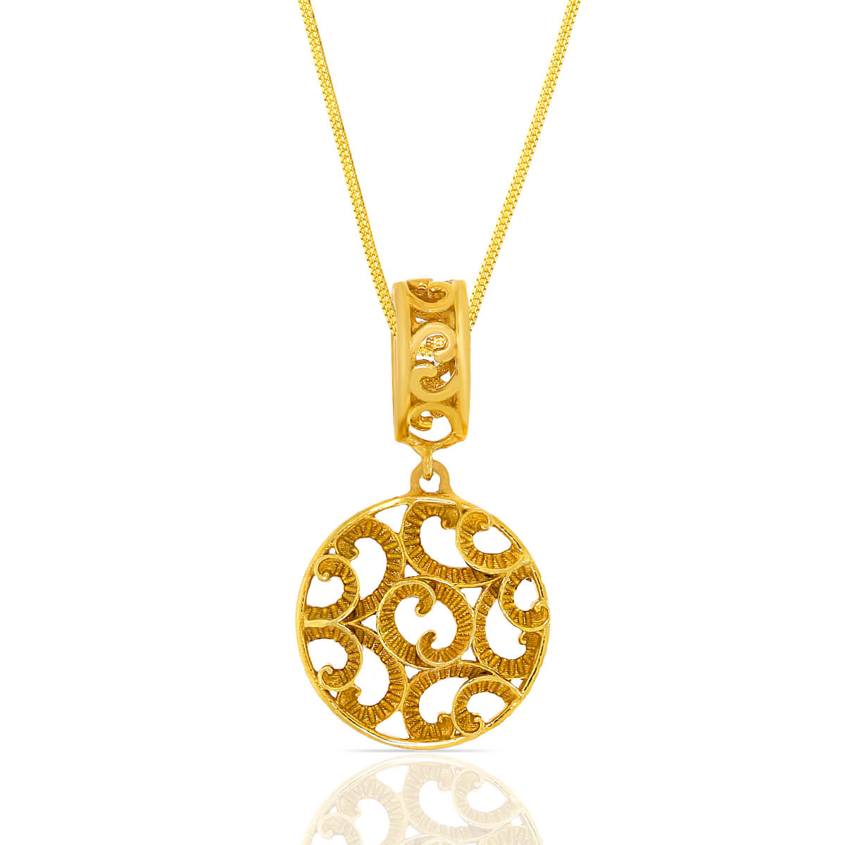 Majestic Minimalism Gold Pendant with Free Gold Coin