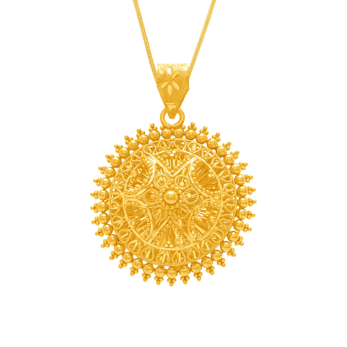 Rakshika Gold Locket with Free Gold Coin