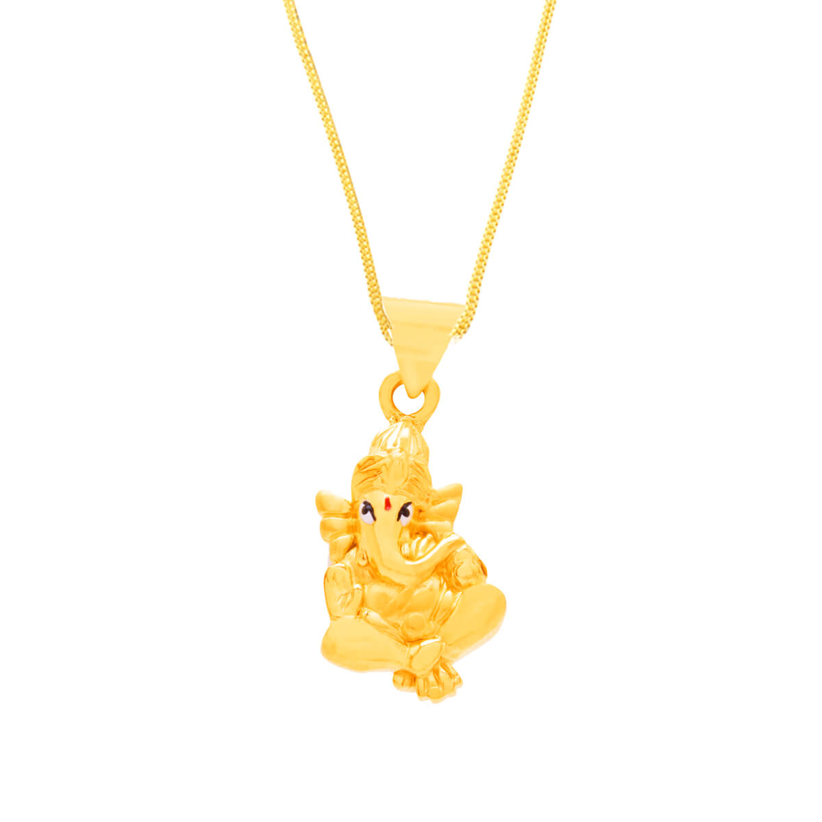 Enchanted Vinayak Gold God Pendant