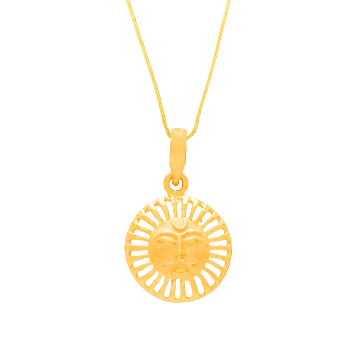 Golden Dawn Surya Symbol Gold Pendant