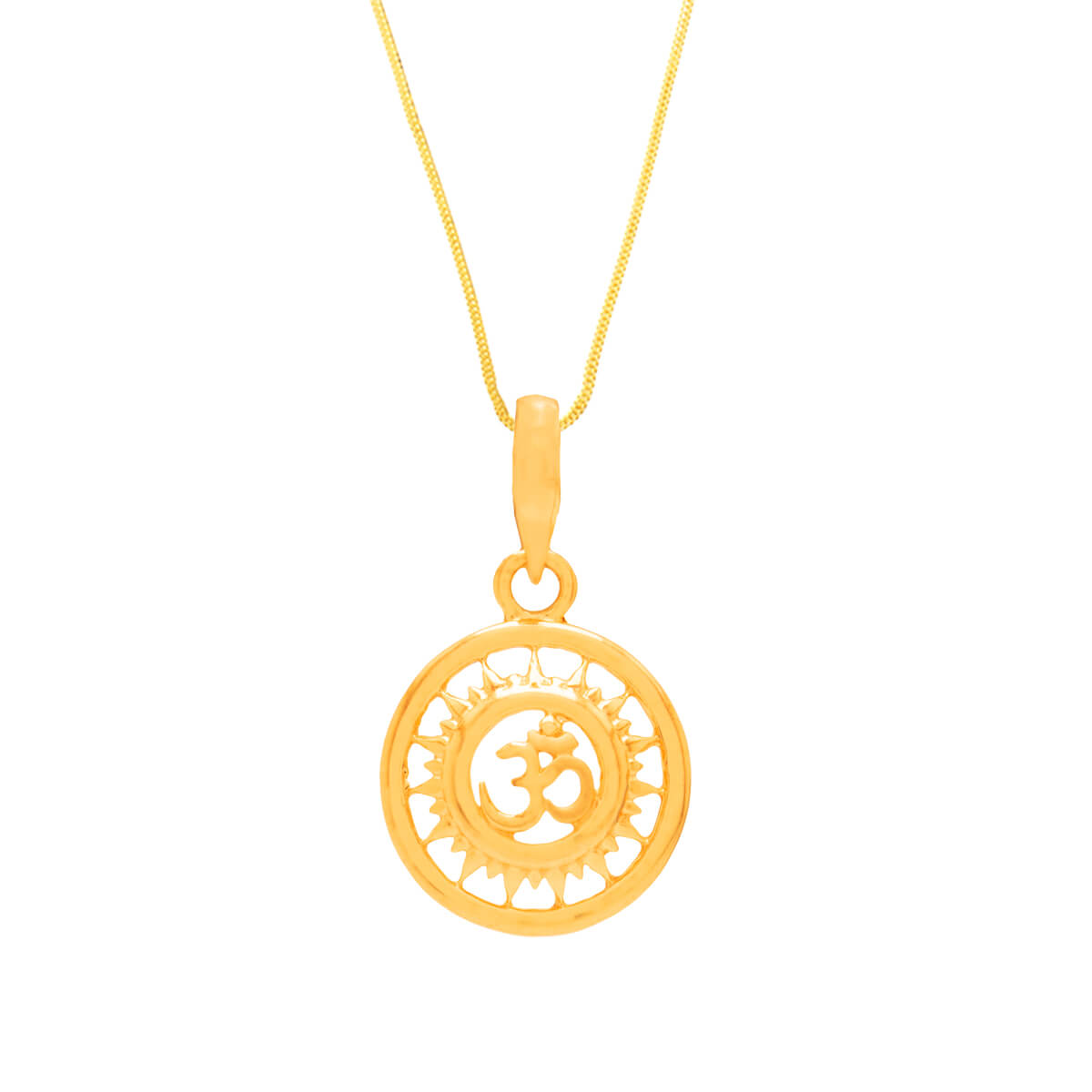 Spiritual Elegance The Om Gold Pendant with Free Gold Coin