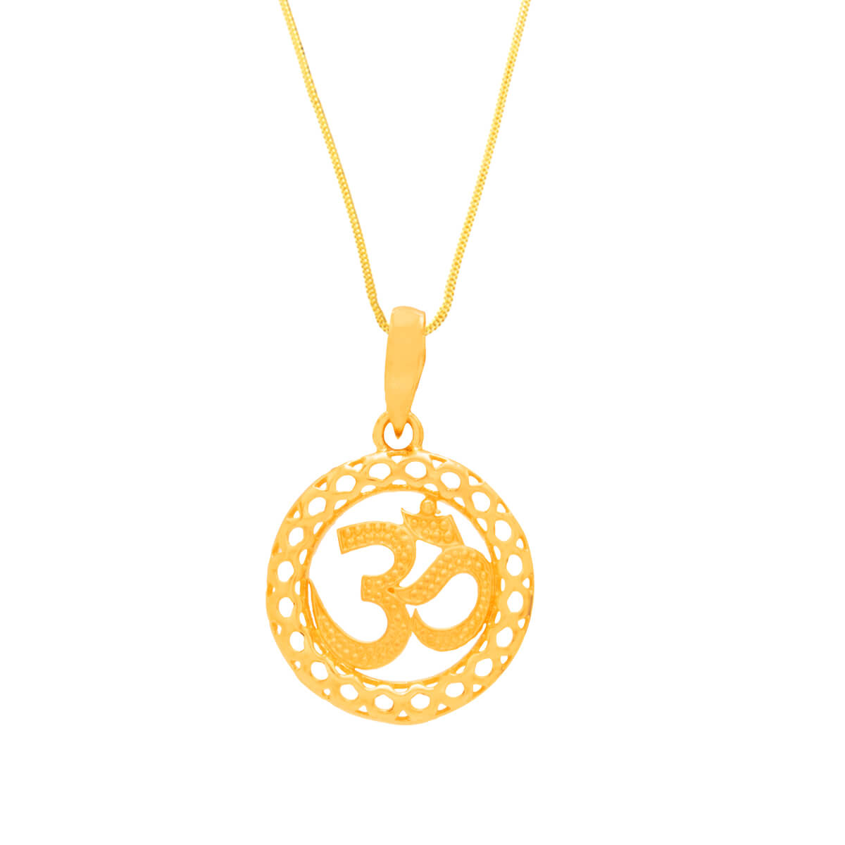 Embrace Divinity Om Pendant in Gold