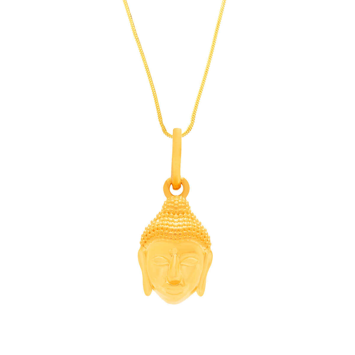 Goutam Buddha Gold God Pendant with Free Gold Coin