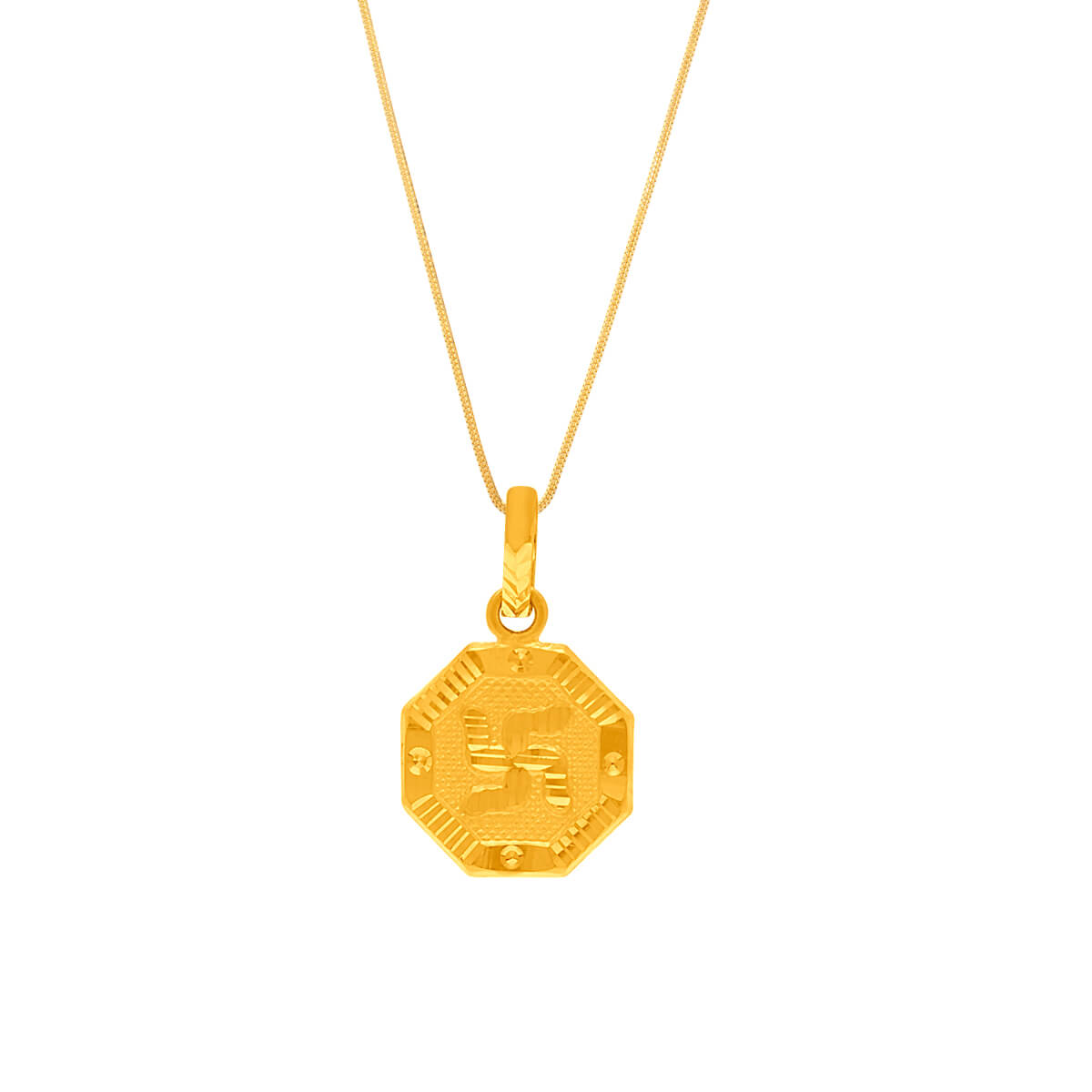 Shiv Rajmudra Gold Pendant