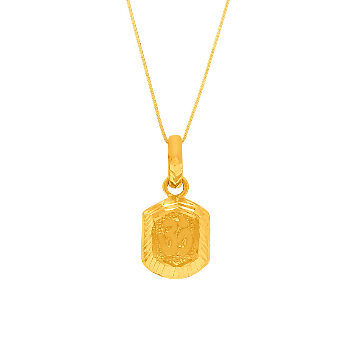 Gold OM Pendant For Kids with Free Gold Coin