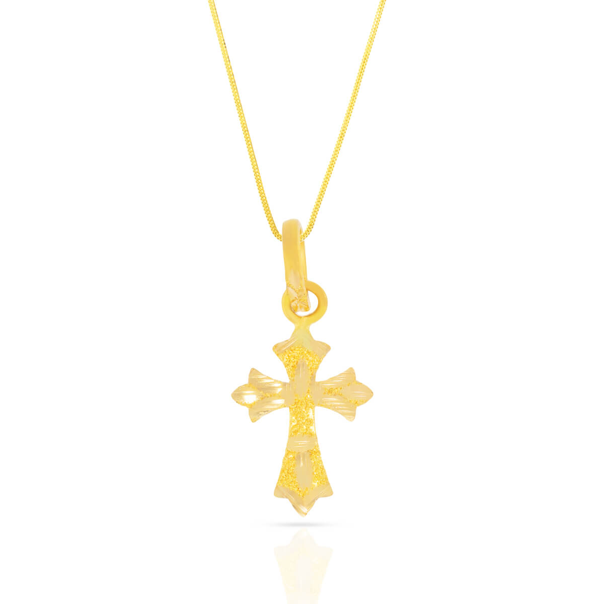 Serenity Cross Gold God Pendant