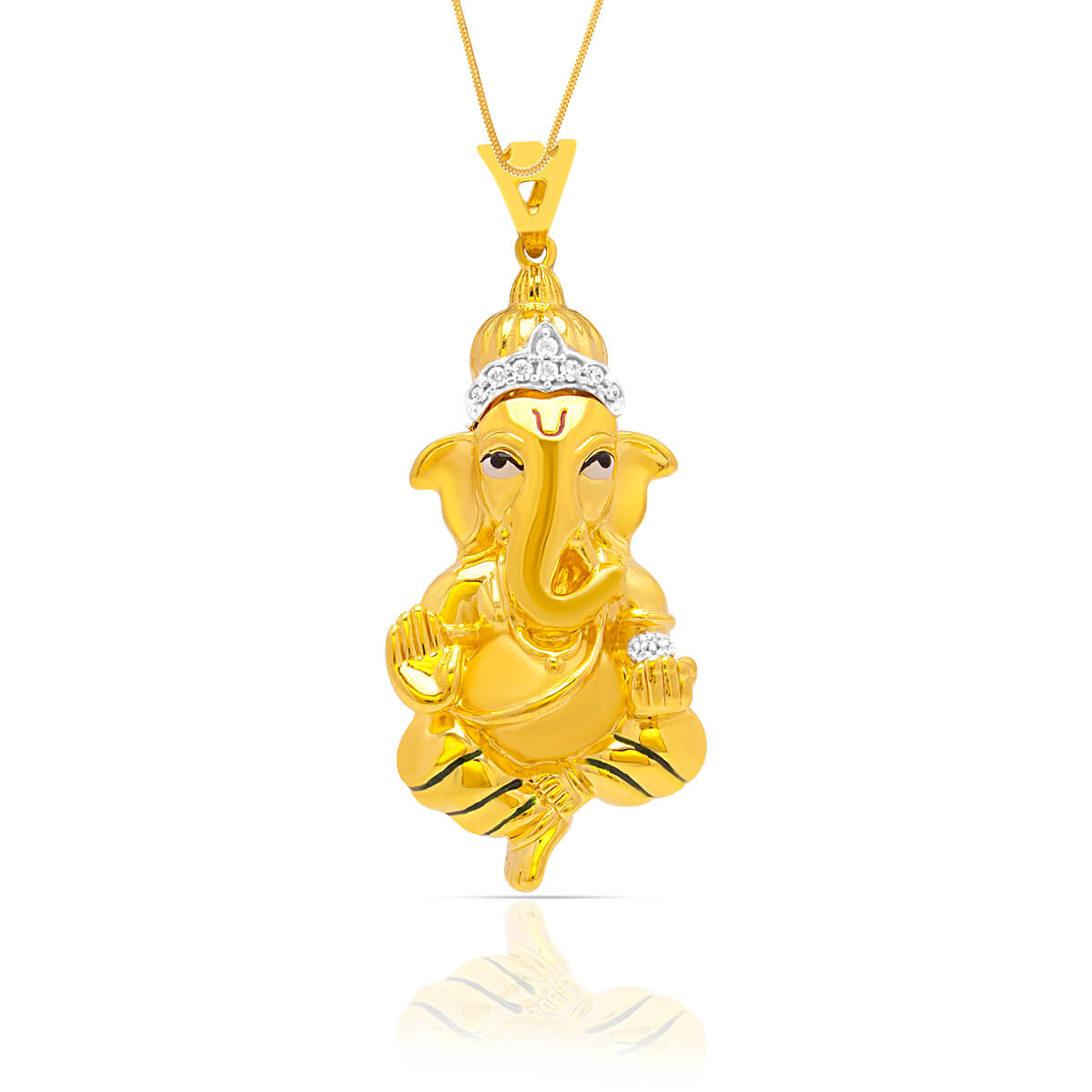 Ganesha Vinayk God Gold Pendant