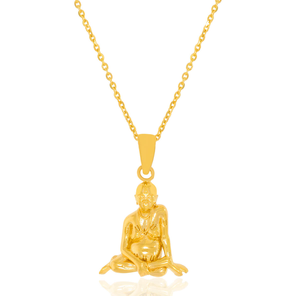 Swami Samarth Sacred Gold Pendant with Free Gold Coin