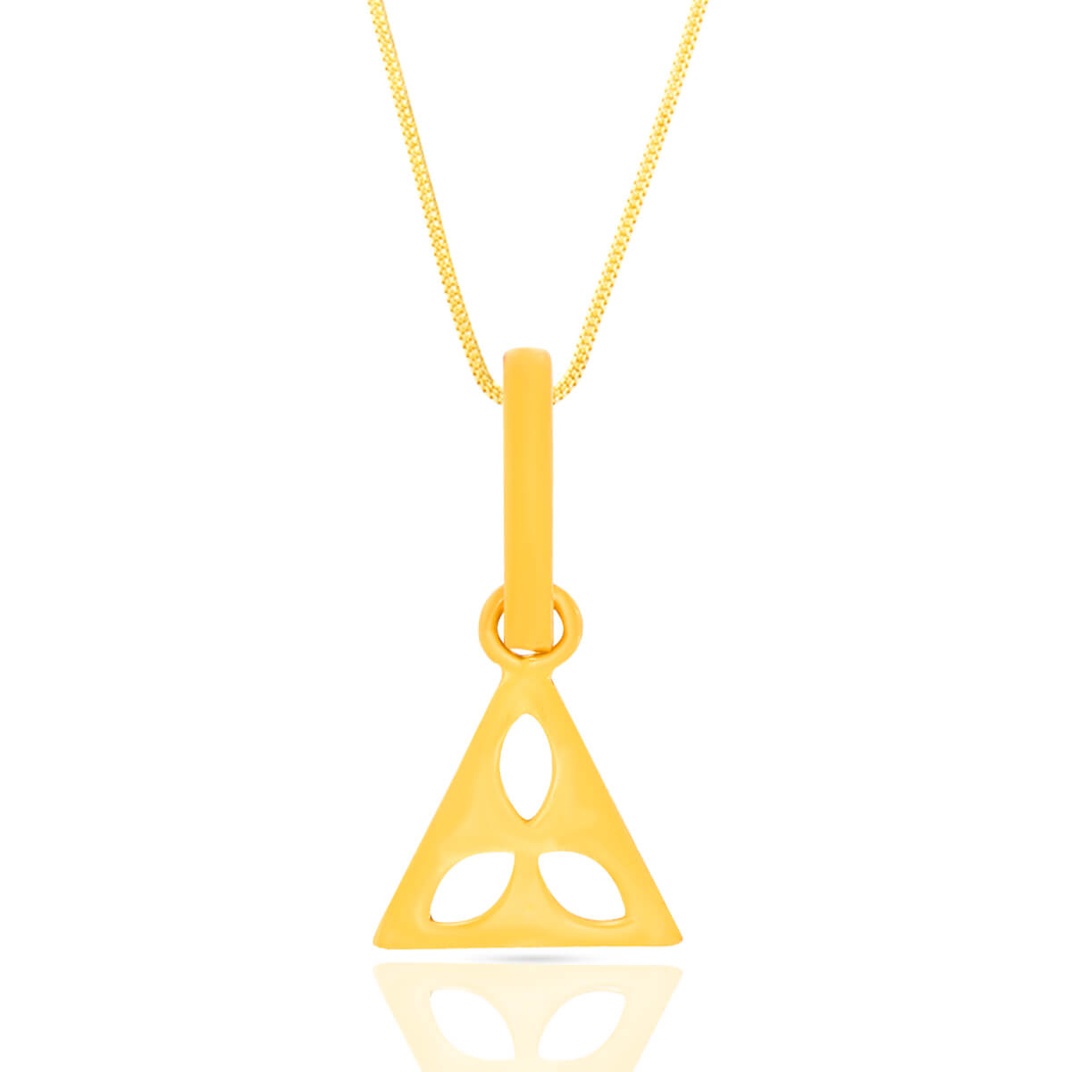 Drop Laser Cut Gold Pendant