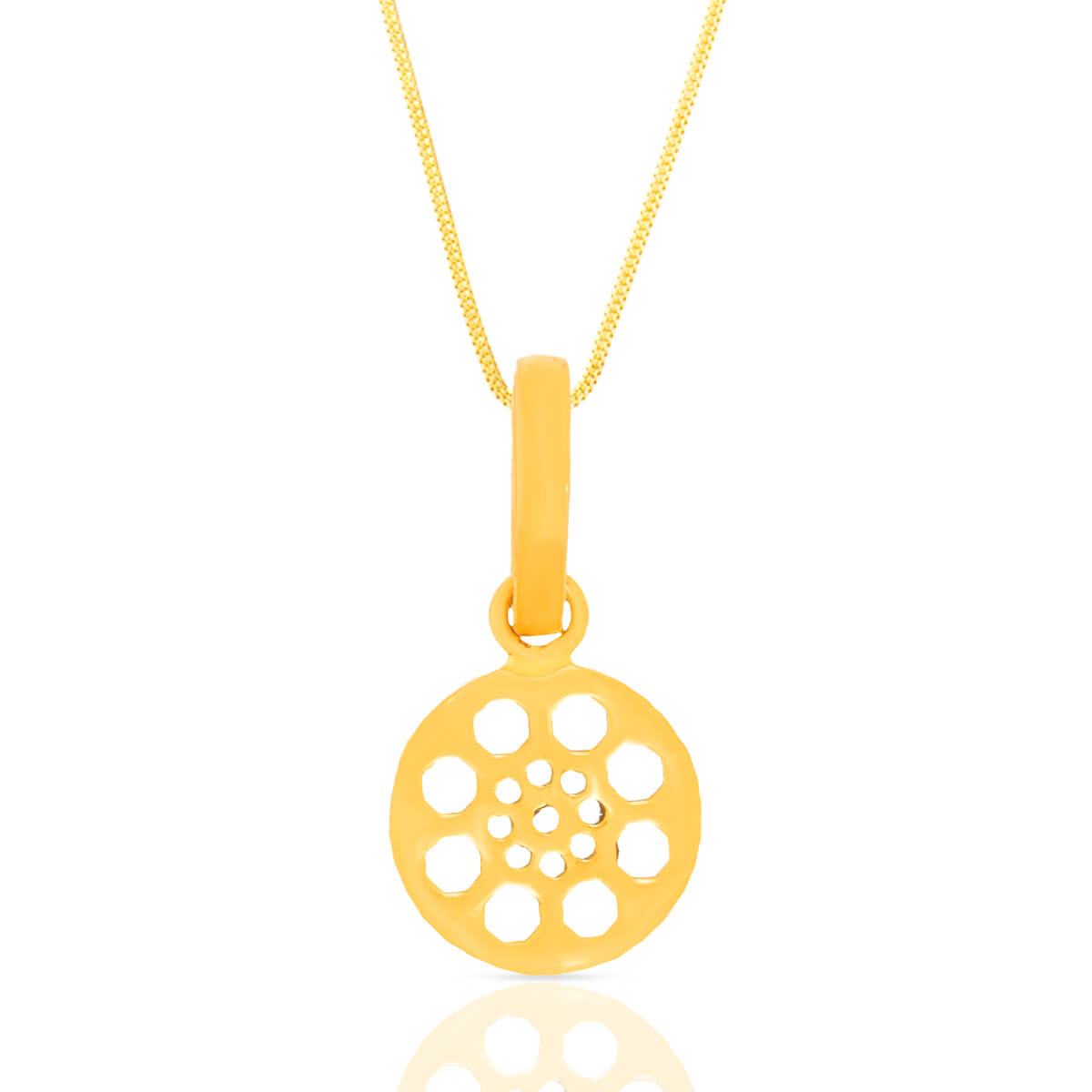 Lemon Slice Gold Pendant