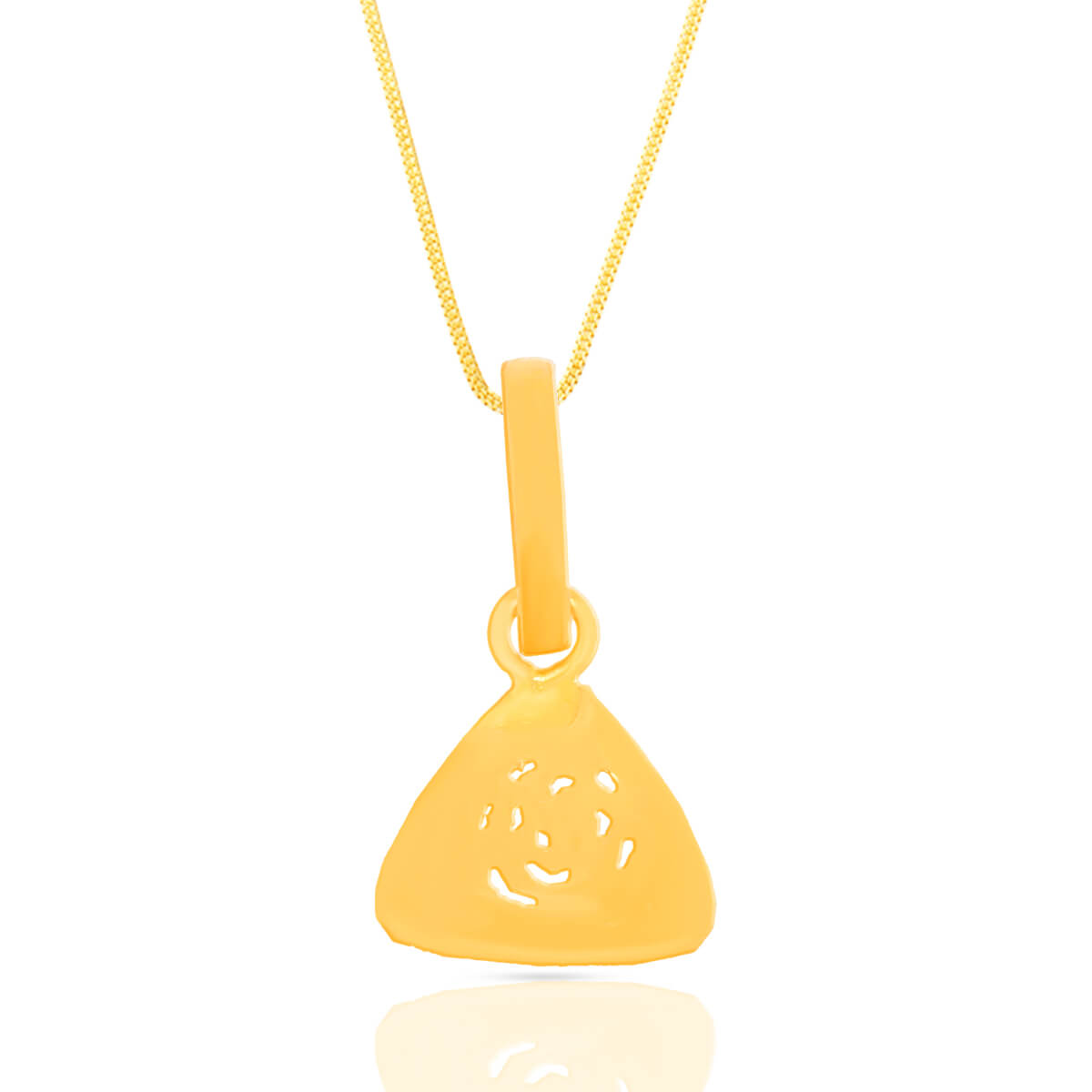 Rose Cut Design Gold Pendant