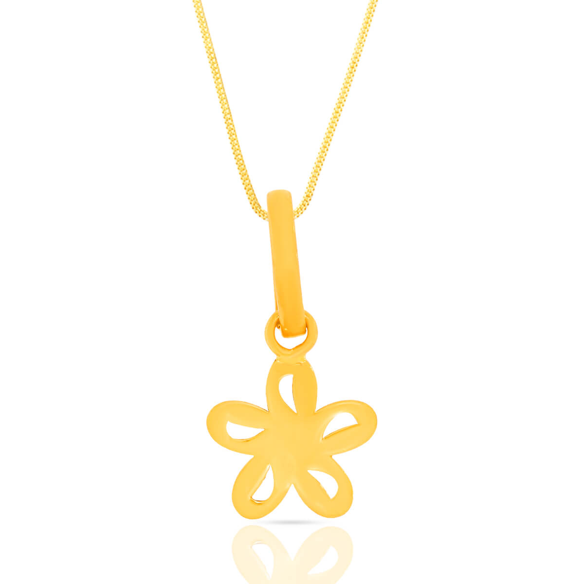 Daisy Flower Gold Pendant