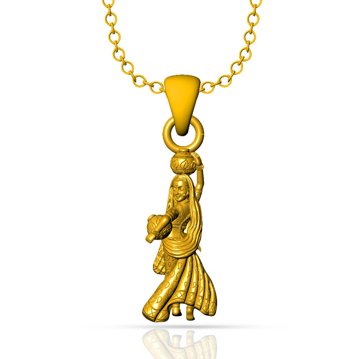 Gold Pendant with Free Gold Coin