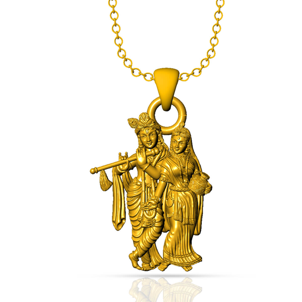 Gold Pendant with Free Gold Coin