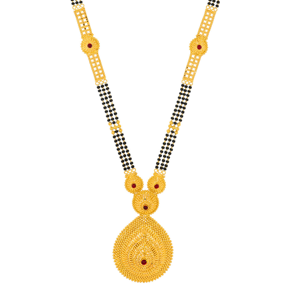 Drisha Gold Mangalsutra with Free Gold Coin