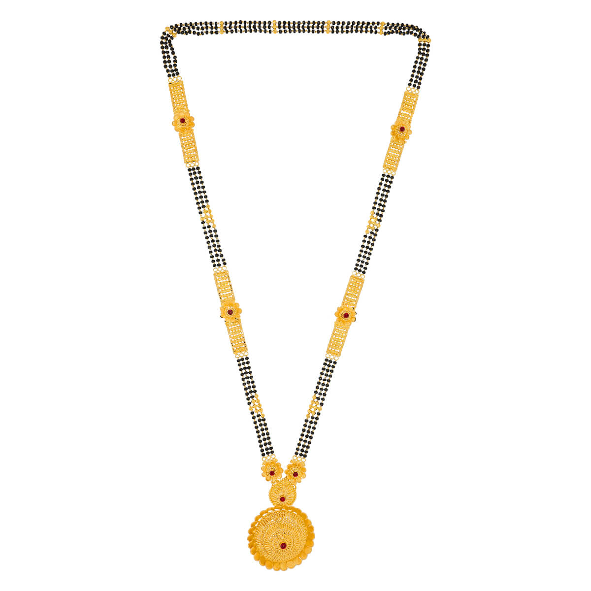 Idrisha Gold Mangalsutra with Free Gold Coin