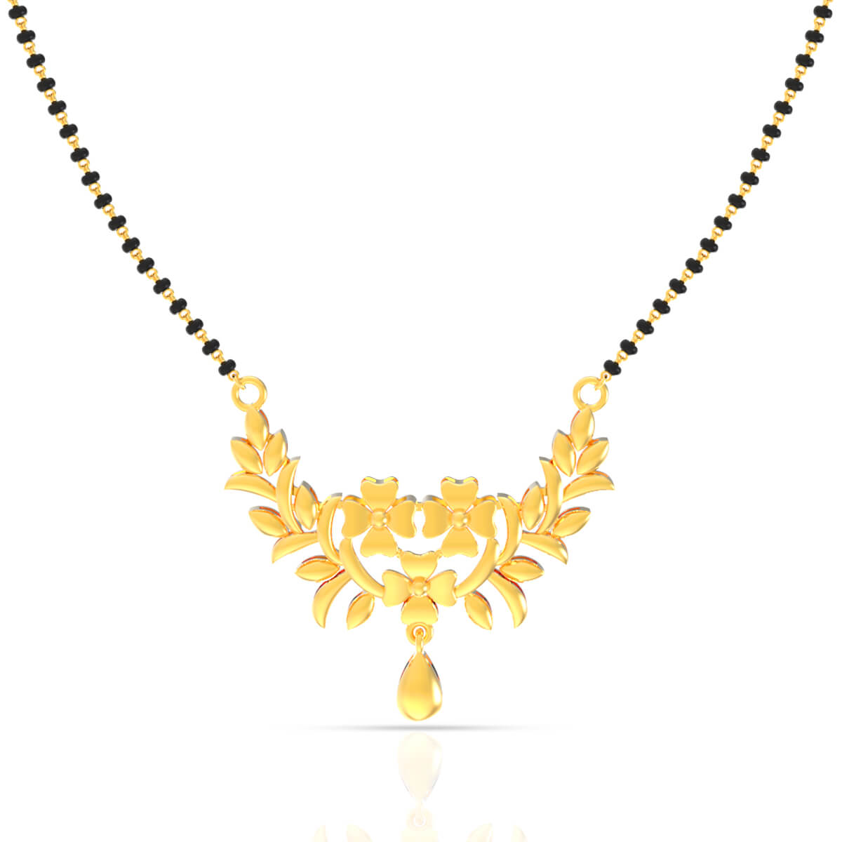 Gold Mangalsutra Pendant with Free Gold Coin