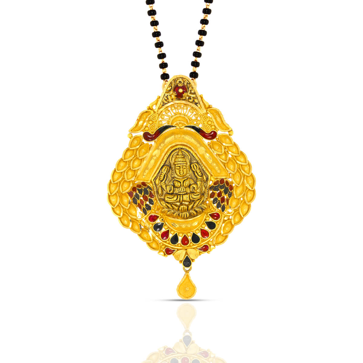 Gold Mangalsutra Pendant with Free Gold Coin