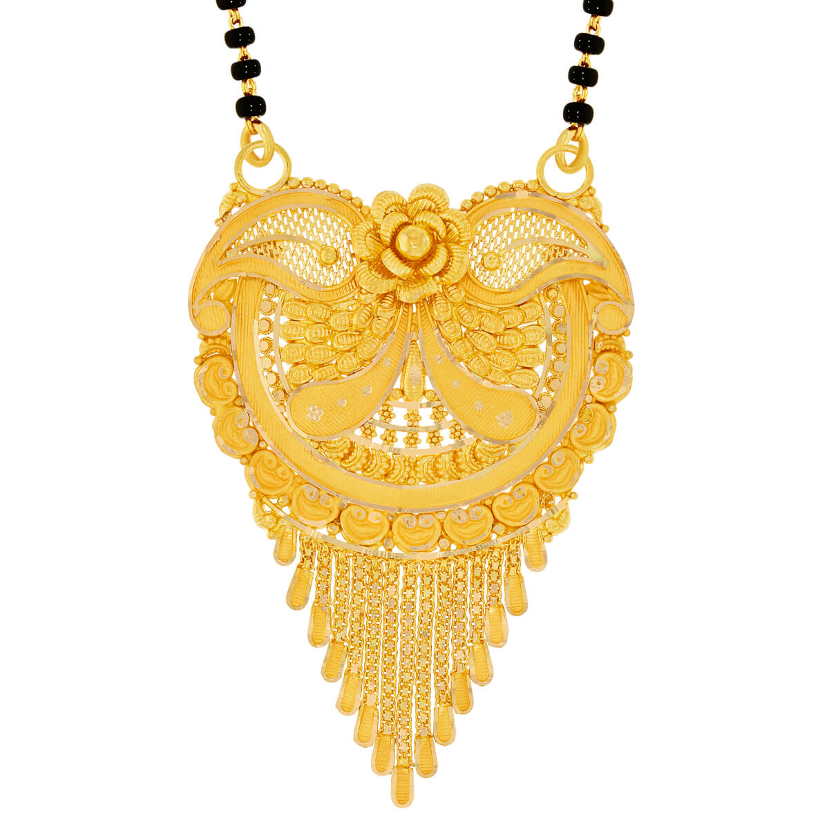 Allure Gold Mangalsutra Pendant with Free Gold Coin