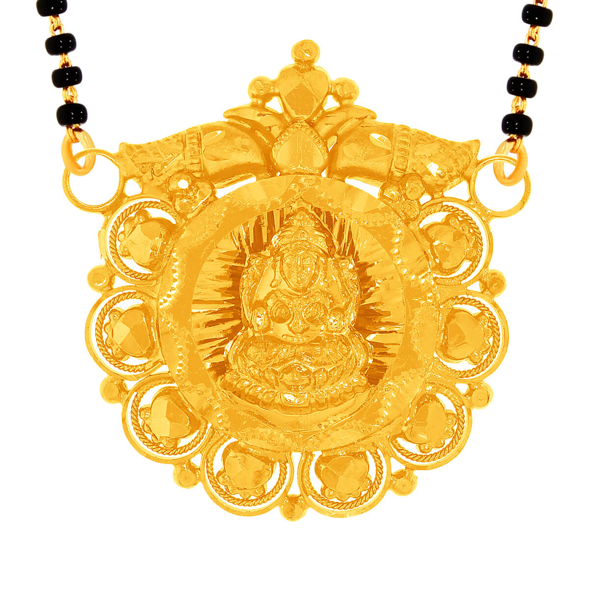 Deeksha Gold Mangalsutra Pendant with Free Gold Coin