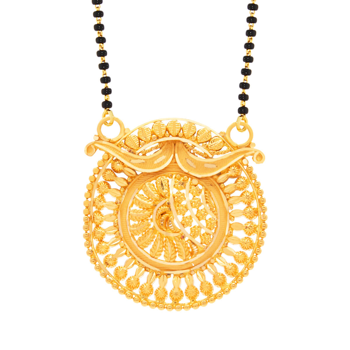 Divanika Gold Mangalsutra Pendant with Free Gold Coin