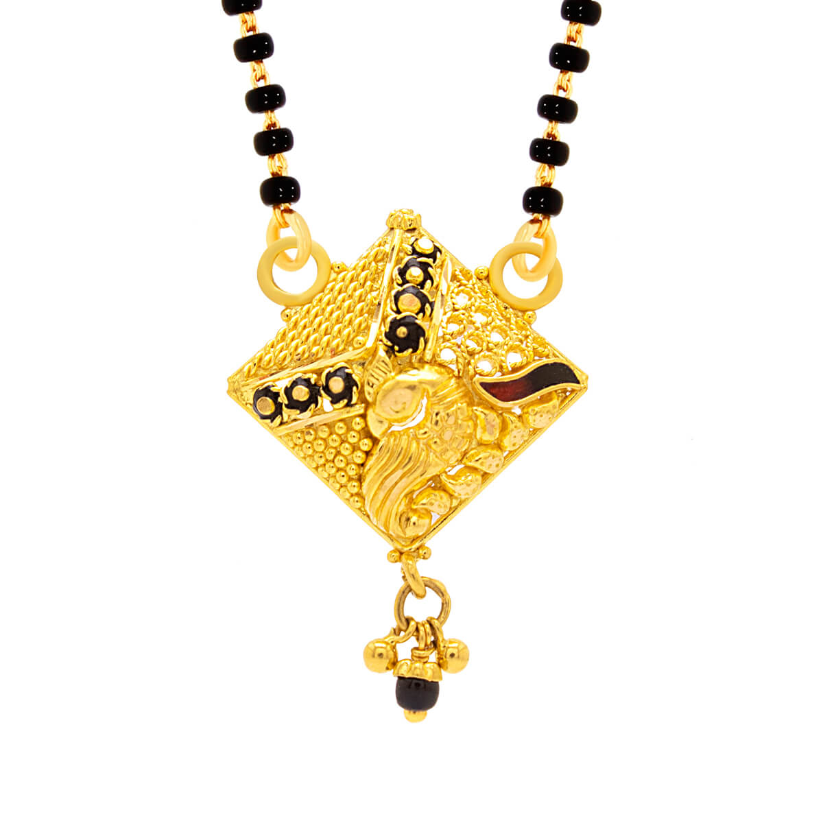 Irisha Eminent Gold Mangalsutra Pendant with Free Gold Coin