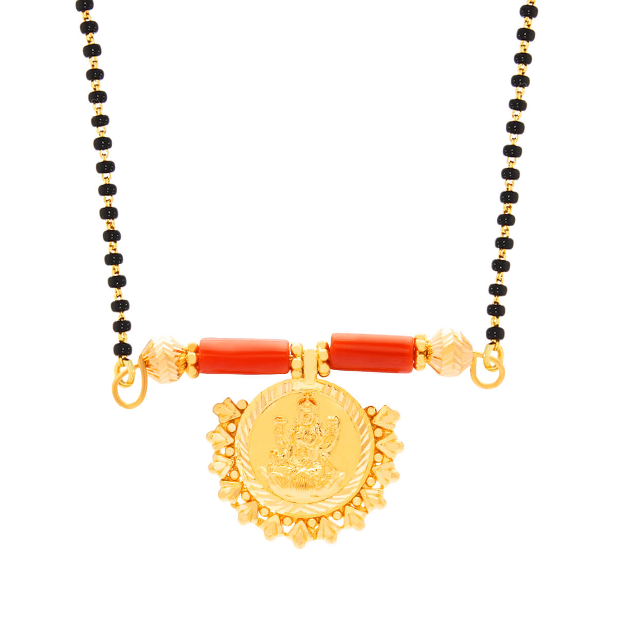 Anaka Gold Mangalsutra Pendant with Free Gold Coin