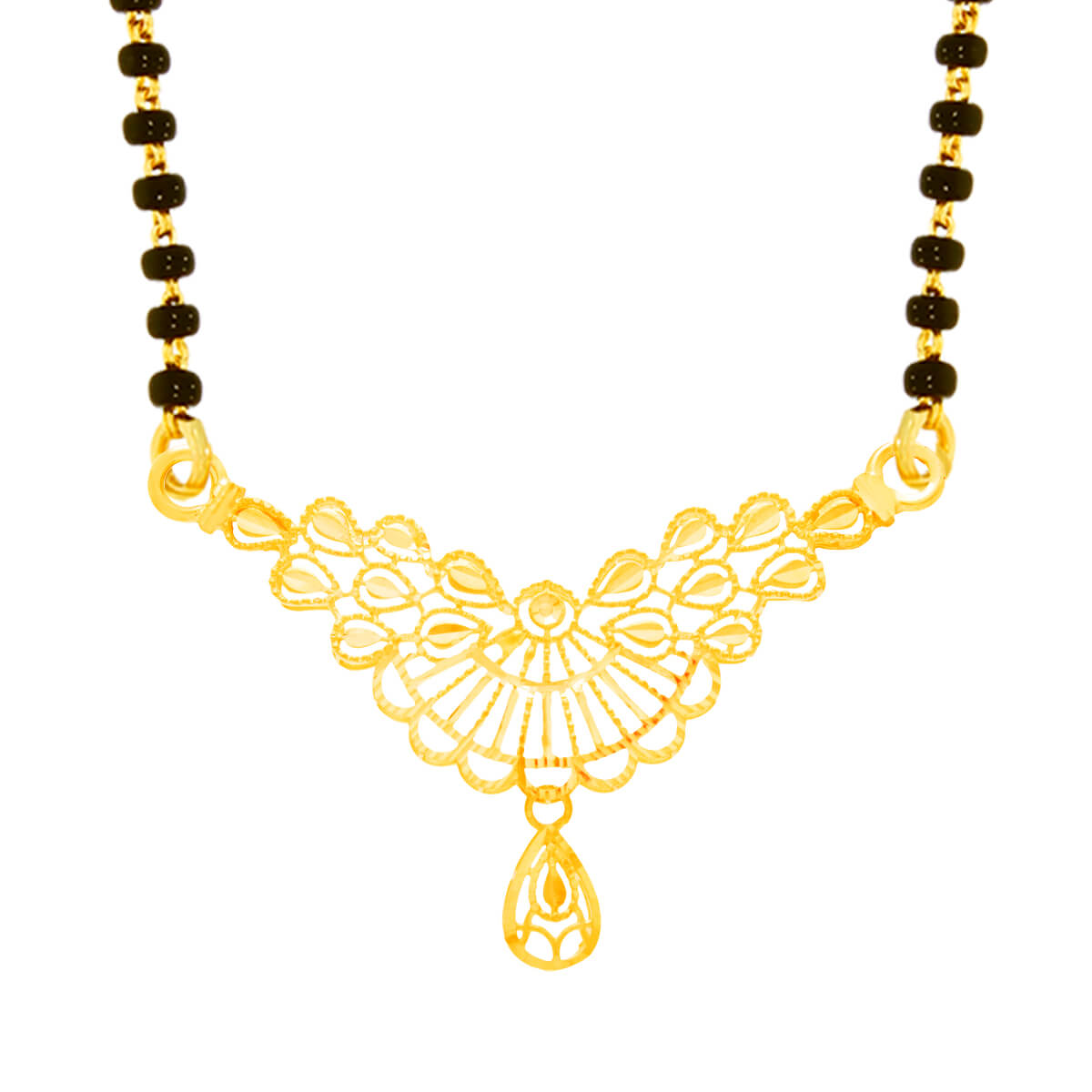 Srinav Gold Mangalsutra Pendant with Free Gold Coin