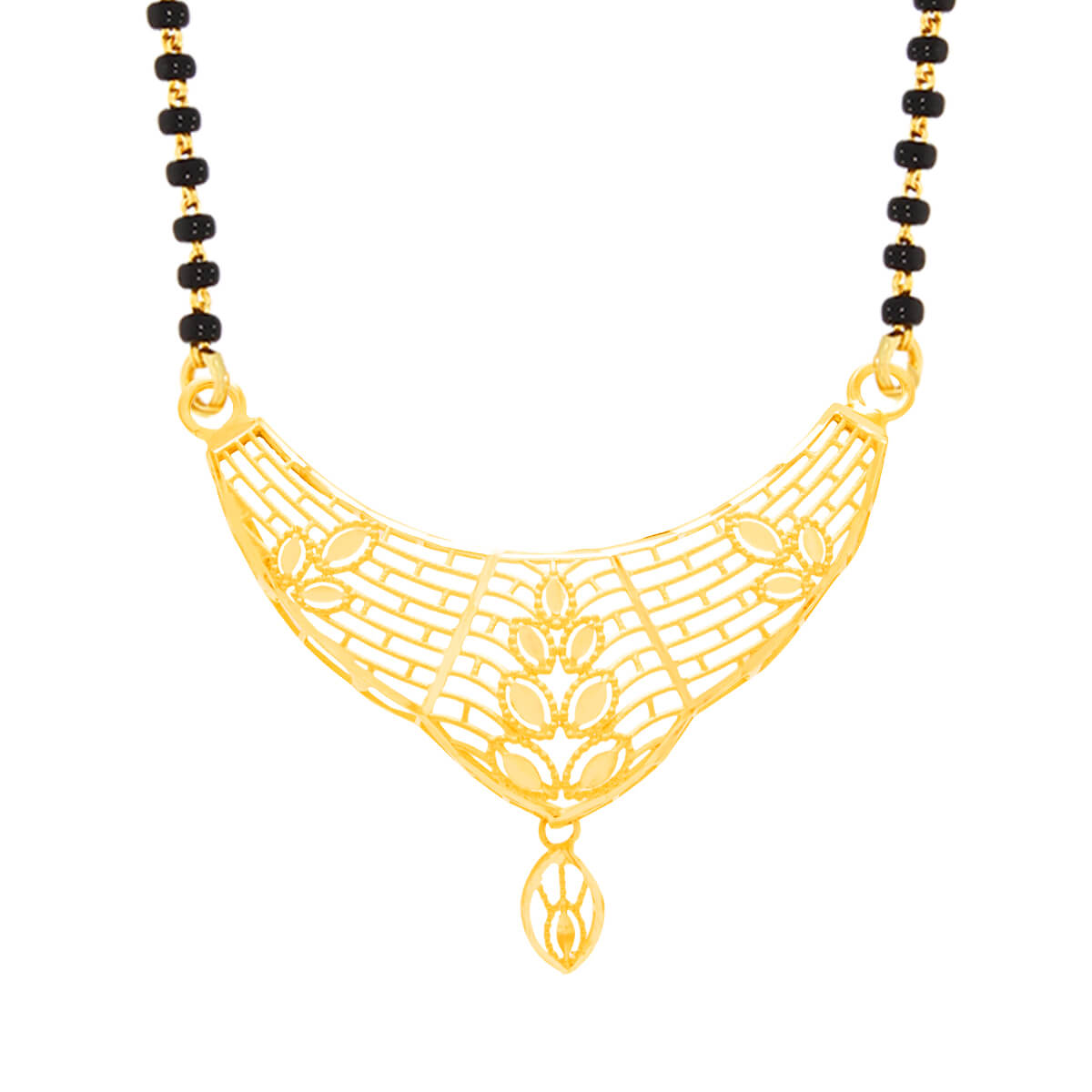 Rutvi Gold Mangalsutra Pendant with Free Gold Coin