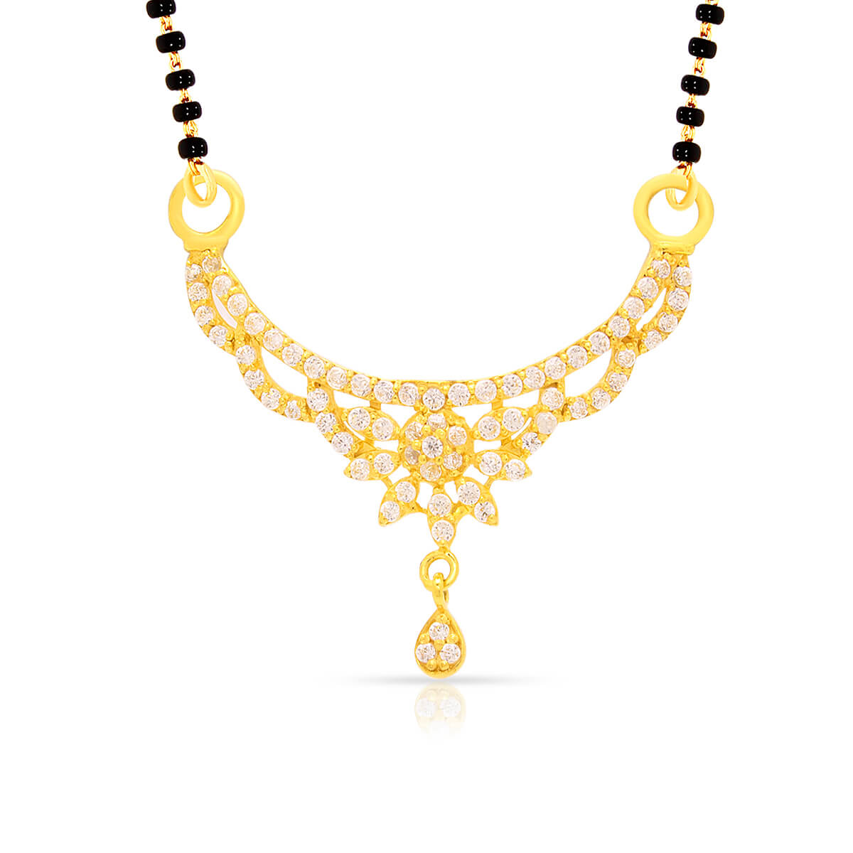 Gold Mangalsutra Pendant with Free Gold Coin