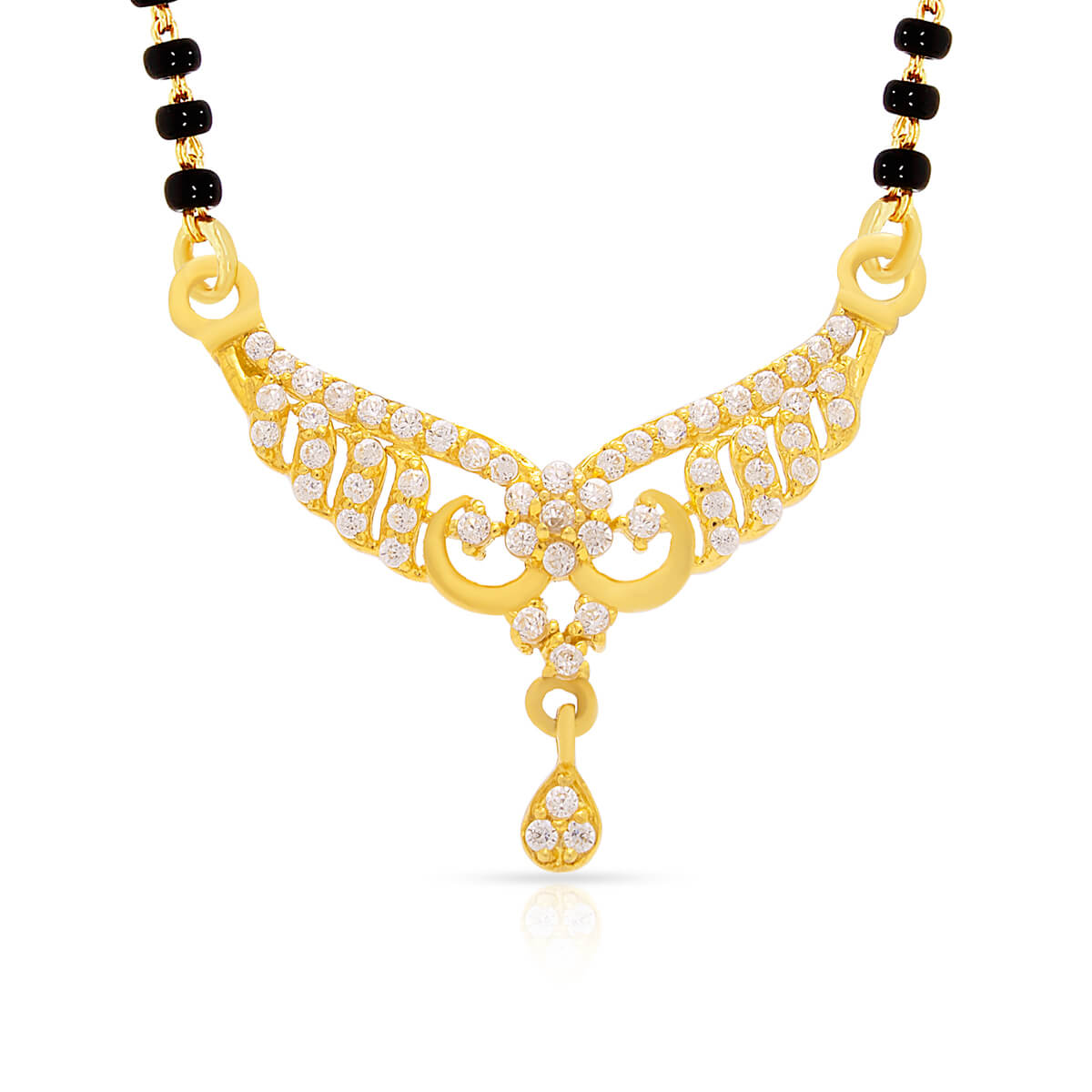 Gold Mangalsutra Pendant with Free Gold Coin