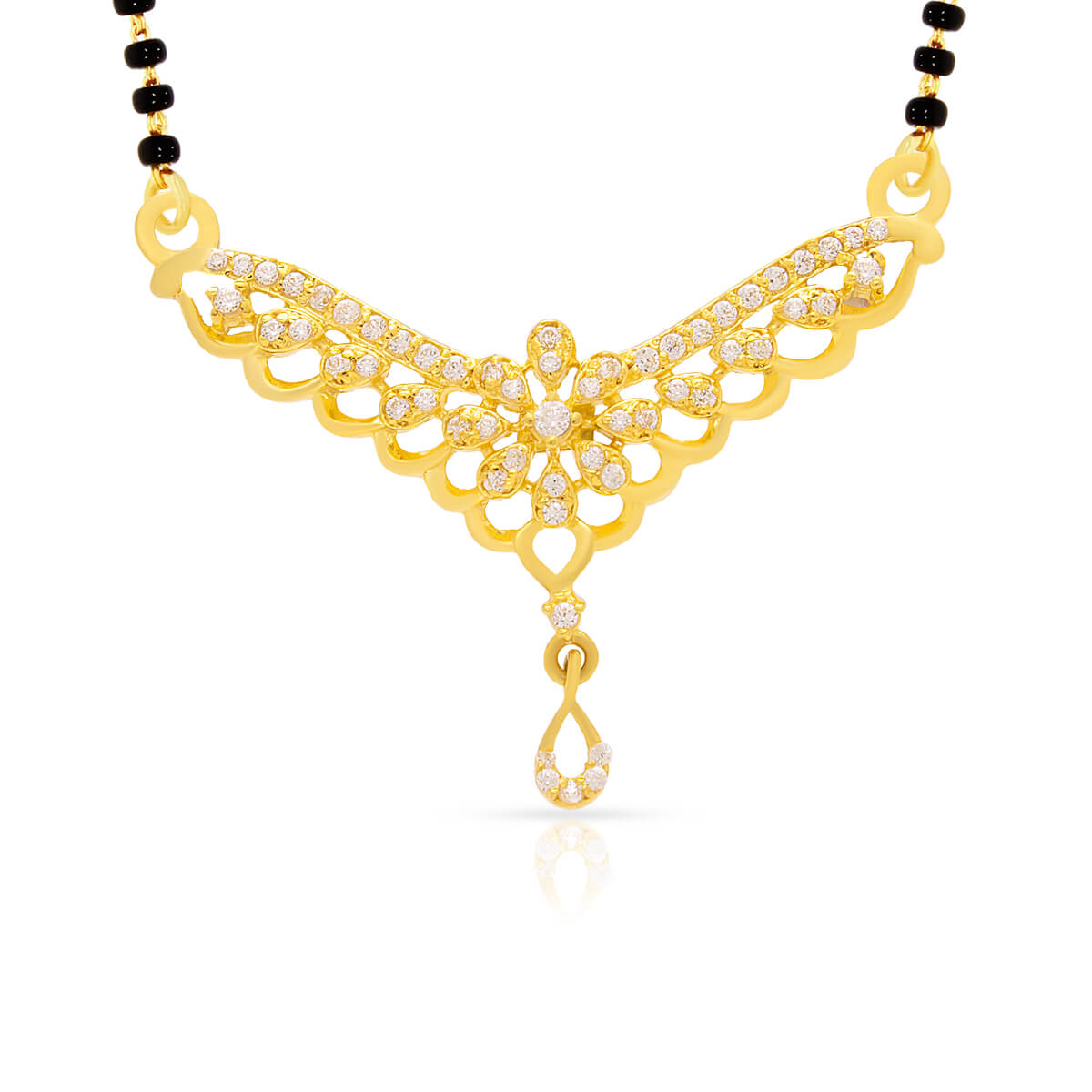 Gold Mangalsutra Pendant with Free Gold Coin