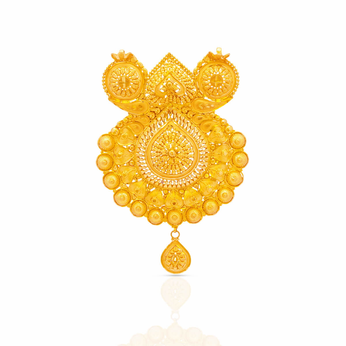 Gold Mangalsutra Pendant with Free Gold Coin