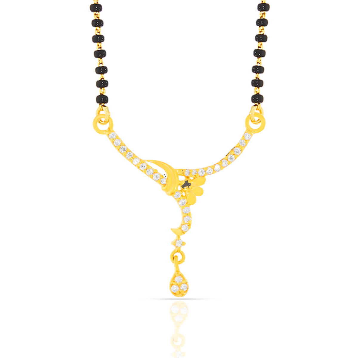 Gold Mangalsutra Pendant with Free Gold Coin