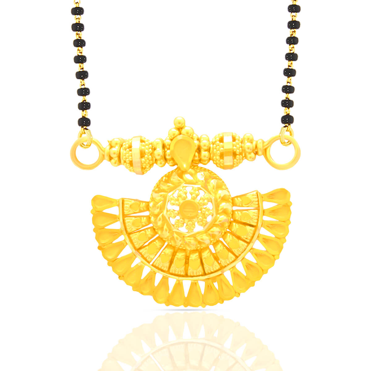 Gold Mangalsutra Pendant with Free Gold Coin