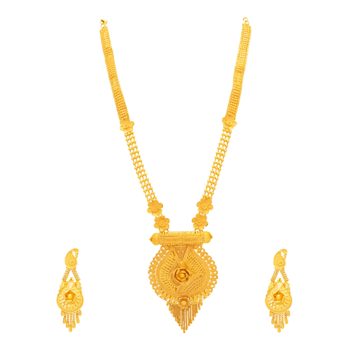 Suhaila Kyra Gold Necklace Set with Free Gold Coin